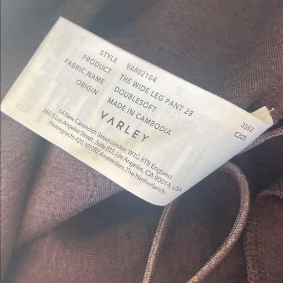 Varley The Wide Leg Pant DoubleSoft in Large - Picture 3 of 11